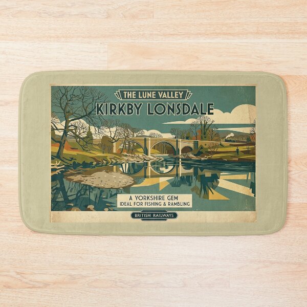 Item preview, Kirkby Lonsdale Vintage Style Travel Poster designed and sold by ArtworkNorth.