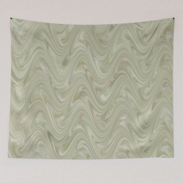 Item preview, Marbling Abstract Green Brown designed and sold by ArtbyDebbieC.