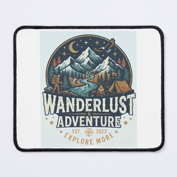 Item preview, Wanderlust And Adventure Mountain Landscape designed and sold by ForRealSerial.