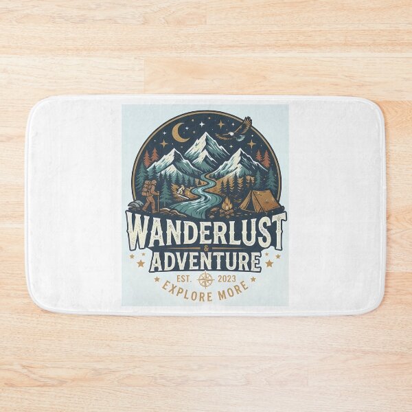 Item preview, Wanderlust And Adventure Mountain Landscape designed and sold by ForRealSerial.
