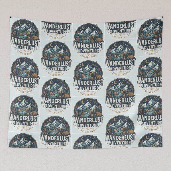 Item preview, Wanderlust And Adventure Mountain Landscape designed and sold by ForRealSerial.