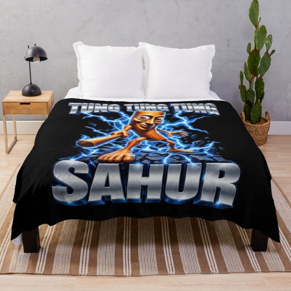 Item preview, Tung Tung Tung Sahur Funny Wooden Character Ramadan Lightning Design designed and sold by SmithOscarShop.