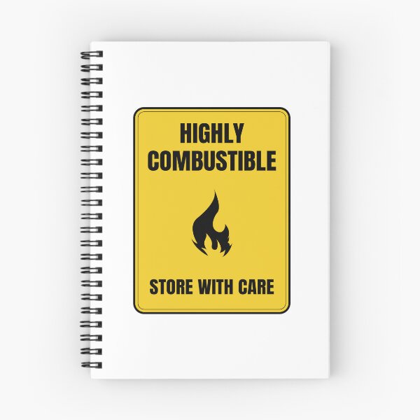 Item preview, Sci-Fi Highly Combustible Sign designed and sold by Amir Hossein Saadat.