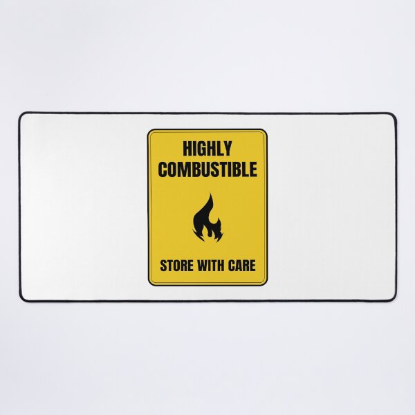 Item preview, Sci-Fi Highly Combustible Sign designed and sold by Amir Hossein Saadat.