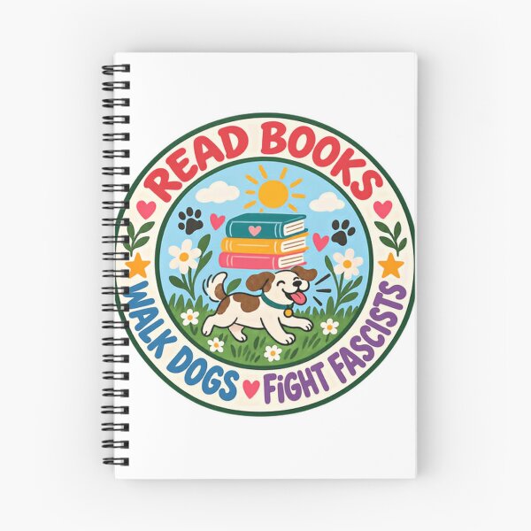Item preview, Read Books Walk Dogs Fight Fascists Progressive Activist Dog Lover designed and sold by HumansStuck12.