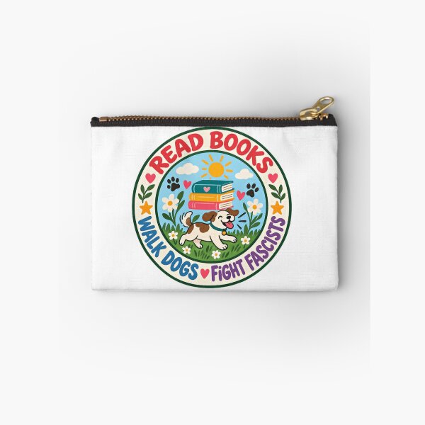 Item preview, Read Books Walk Dogs Fight Fascists Progressive Activist Dog Lover designed and sold by HumansStuck12.
