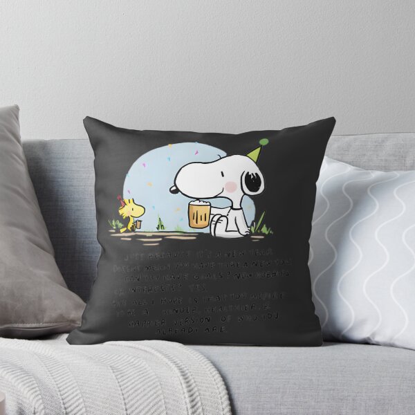 Item preview, Snoopy Celebrates a Kinder, Healthier, and Happier New Year Design designed and sold by clockneck.