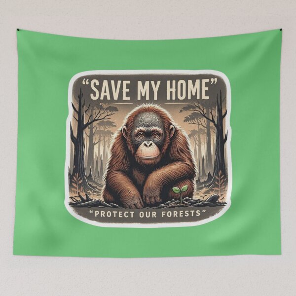 Item preview, Save My Home - Protect Our Forests Orangutan Conservation designed and sold by carestazafeli.