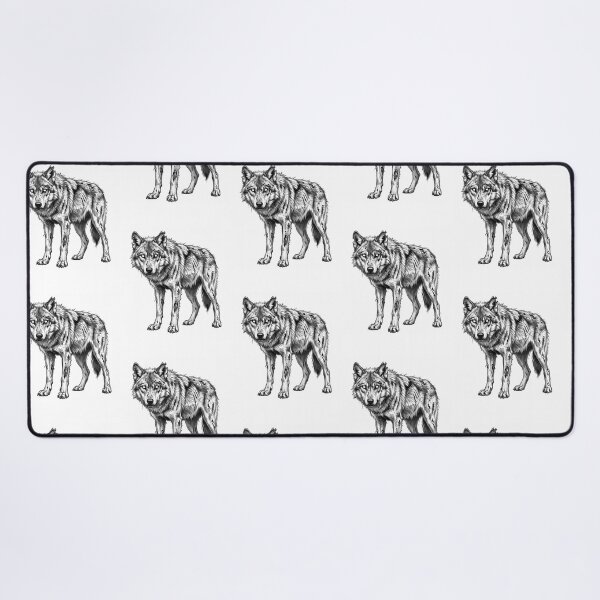 Item preview, Zombie Wolf Halloween Spooky Undead Animal Pencil Art designed and sold by Whimzu.