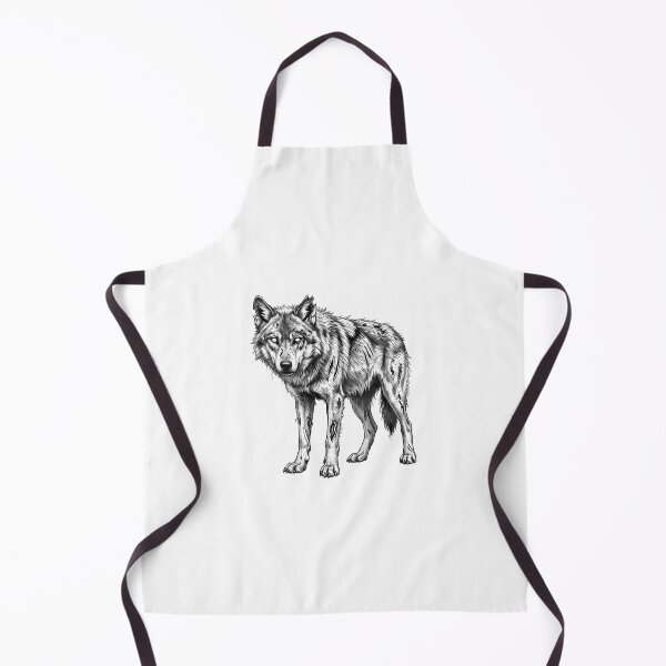Item preview, Zombie Wolf Halloween Spooky Undead Animal Pencil Art designed and sold by Whimzu.