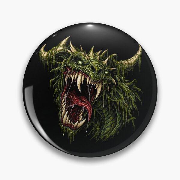 Item preview, Swamp Dragon Demon – Heavy Metal Monster designed and sold by Ravendge.