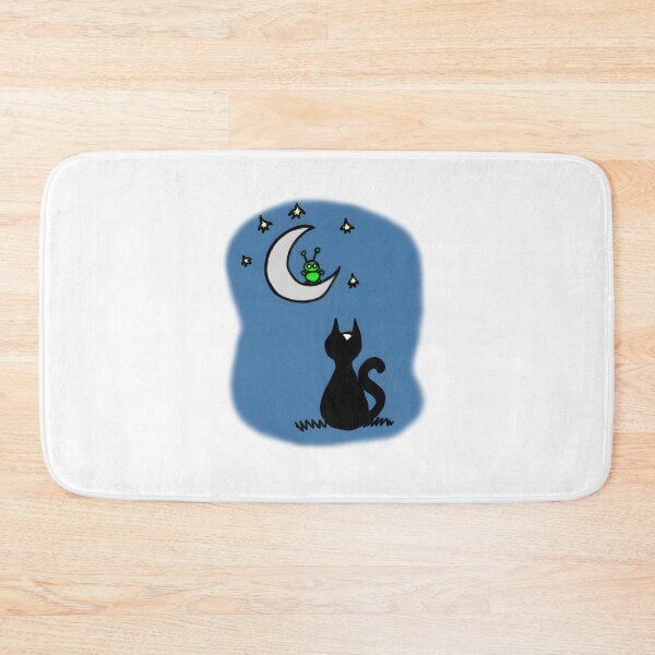 Item preview, The Cat and the Alien - Whimsical Space Adventure Illustration designed and sold by gabriel1309.