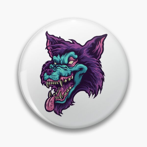Item preview, Zombie Wolf Head Shirt Masks Sticker Mask T-Shirt designed and sold by Whimzu.