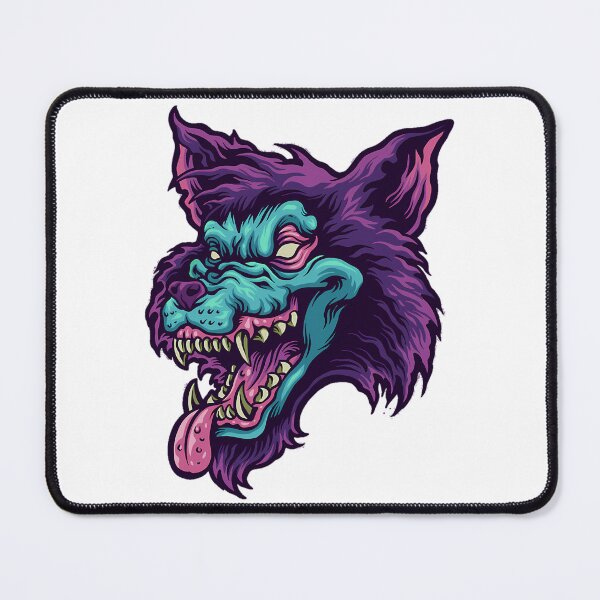 Item preview, Zombie Wolf Head Shirt Masks Sticker Mask T-Shirt designed and sold by Whimzu.