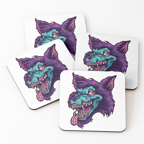 Item preview, Zombie Wolf Head Shirt Masks Sticker Mask T-Shirt designed and sold by Whimzu.