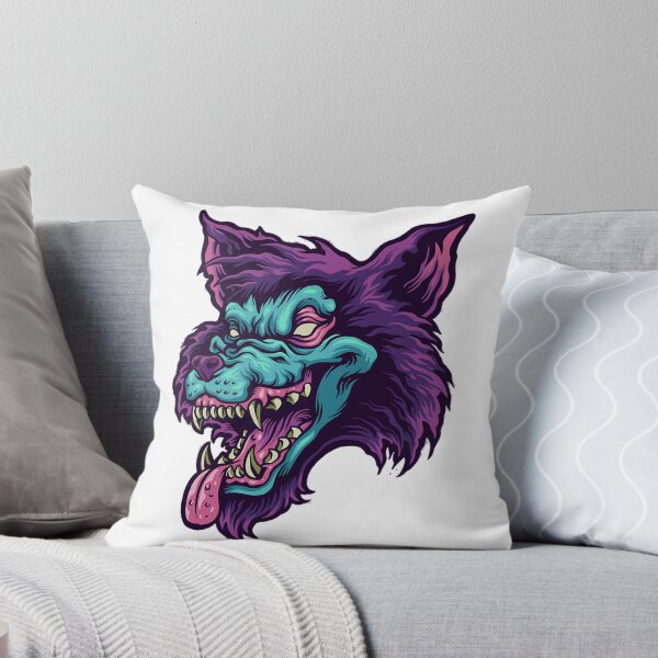 Item preview, Zombie Wolf Head Shirt Masks Sticker Mask T-Shirt designed and sold by Whimzu.