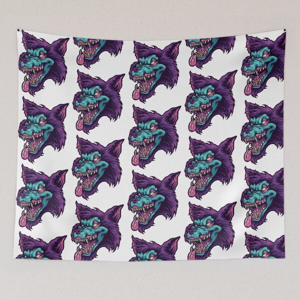 Item preview, Zombie Wolf Head Shirt Masks Sticker Mask T-Shirt designed and sold by Whimzu.