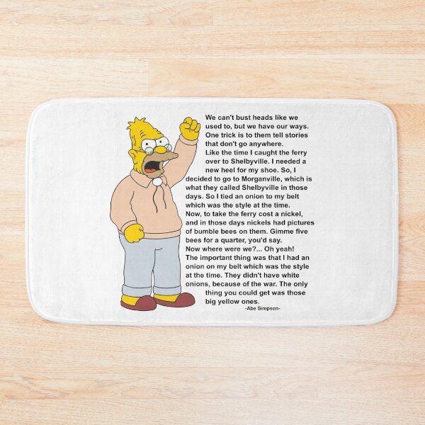 Item preview, Grandpa Simpson Inspirational Quote designed and sold by TRAVisty-James.