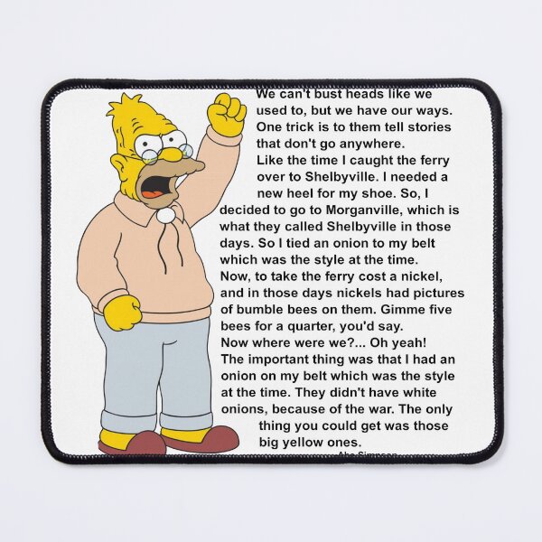 Item preview, Grandpa Simpson Inspirational Quote designed and sold by TRAVisty-James.