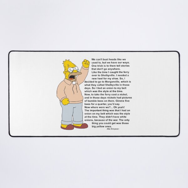 Item preview, Grandpa Simpson Inspirational Quote designed and sold by TRAVisty-James.