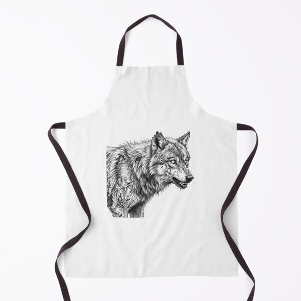 Item preview, Zombie Wolf Halloween Spooky Undead Animal Pencil Art designed and sold by Whimzu.
