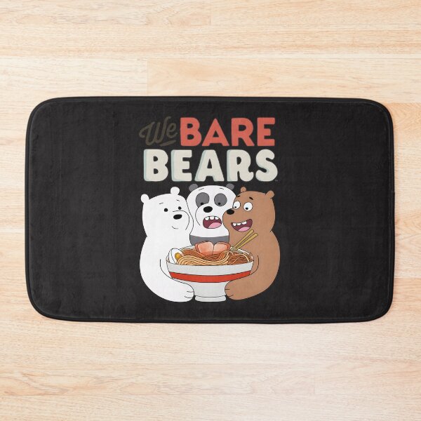 Item preview, Cute Bear Characters Enjoying a Dreamy Ramen Bowl Illustration designed and sold by -atisuto-.