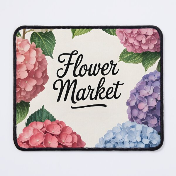 Item preview, Flower Market Hydrangea Frame – Colorful Floral Border designed and sold by EmeraldeaArt.