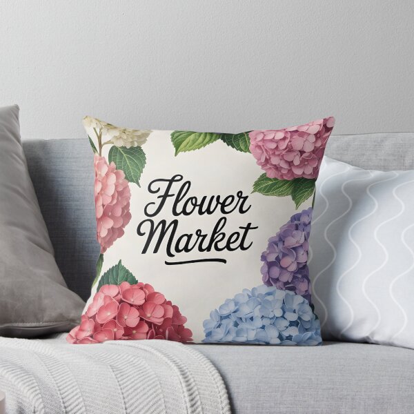 Item preview, Flower Market Hydrangea Frame – Colorful Floral Border designed and sold by EmeraldeaArt.