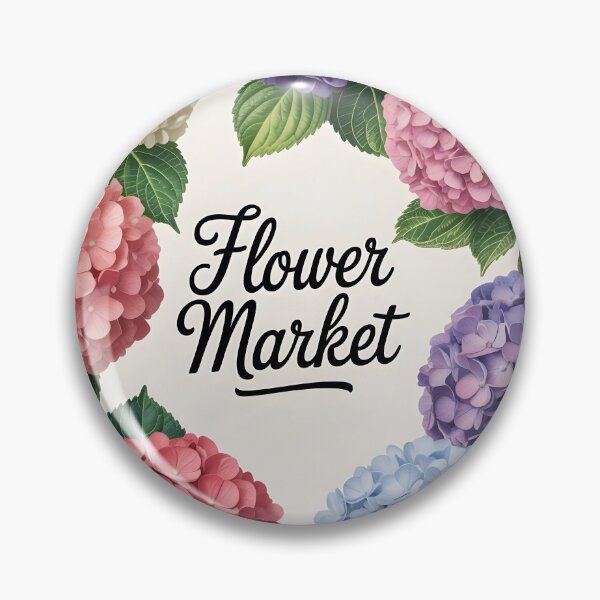 Item preview, Flower Market Hydrangea Frame – Colorful Floral Border designed and sold by EmeraldeaArt.