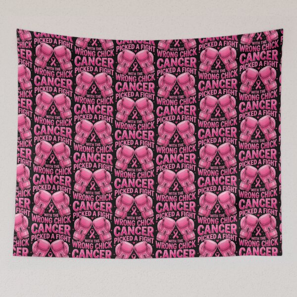 Item preview, Cancer Picked A Fight With The Wrong Chick Breast Awareness designed and sold by serialcarachts.