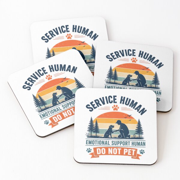 Item preview, Service Human Emotional Support Human Do Not Pet Service Dog Handler Emotional Support Dog Owner designed and sold by HumansStuck12.