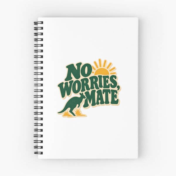 Item preview, No Worries Mate Australian Vintage Quote Design designed and sold by Atlant11.