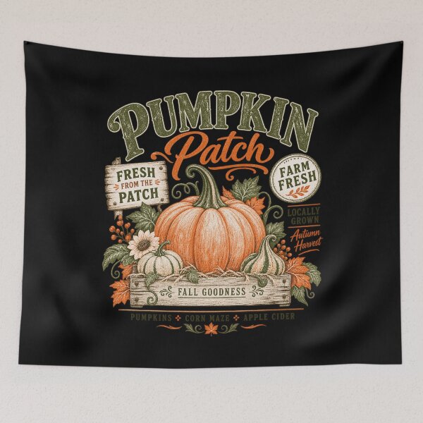 Item preview, Vintage Rustic Pumpkin Patch Autumn Harvest Farm Fresh Design designed and sold by SmithOscarShop.
