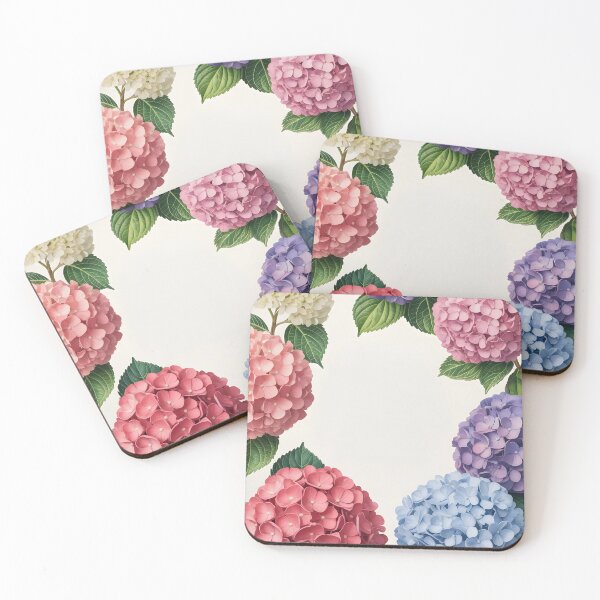 Item preview, Personalized Hydrangea Frame – Colorful Floral Border designed and sold by EmeraldeaArt.