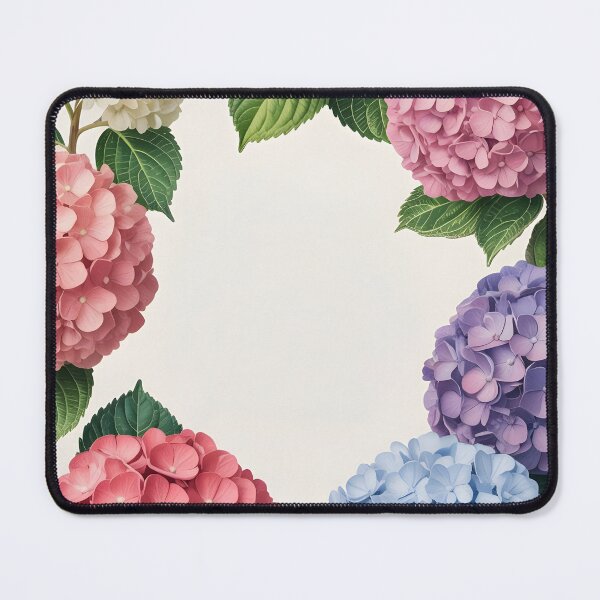 Item preview, Personalized Hydrangea Frame – Colorful Floral Border designed and sold by EmeraldeaArt.