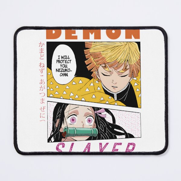 Item preview, Nezuko and Zenitsu Inspired Anime Demon Slayer Artwork designed and sold by -atisuto-.
