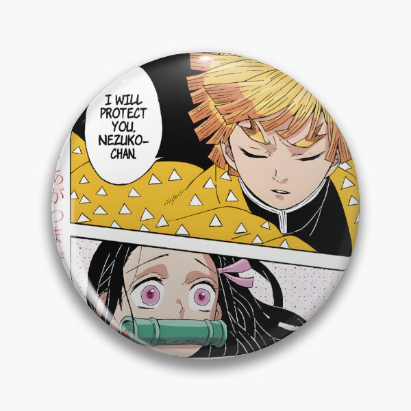 Item preview, Nezuko and Zenitsu Inspired Anime Demon Slayer Artwork designed and sold by -atisuto-.