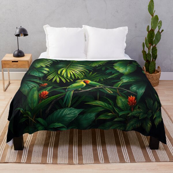 Item preview, Two Tropical Birds in the Jungle at Night designed and sold by Ray's Photos & Art.