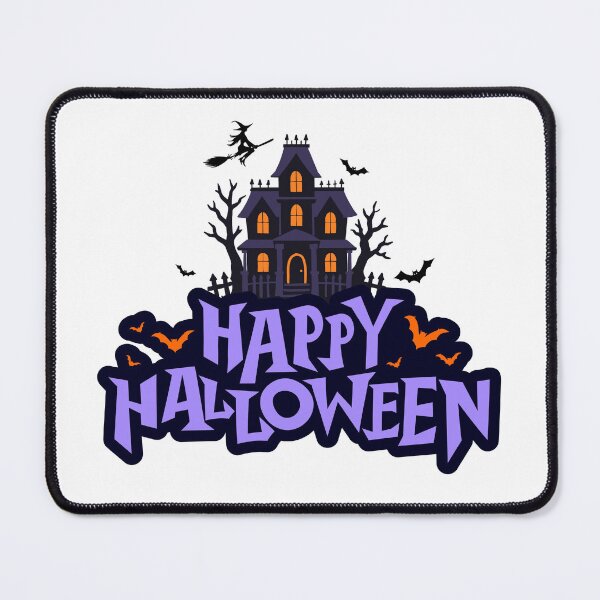 Item preview, Happy Halloween Haunted House and Bats designed and sold by Ceylo Art.