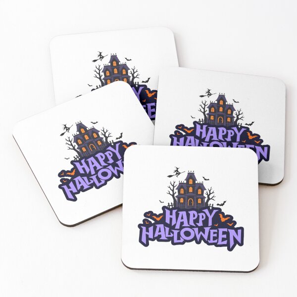 Item preview, Happy Halloween Haunted House and Bats designed and sold by Ceylo Art.