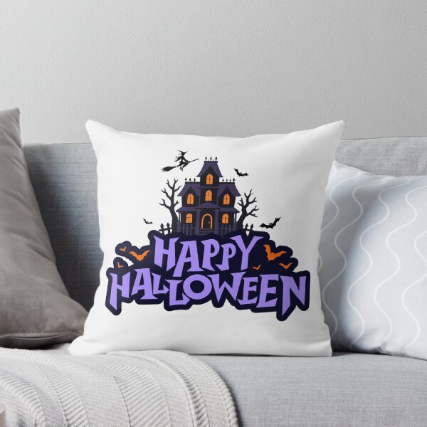 Item preview, Happy Halloween Haunted House and Bats designed and sold by Ceylo Art.