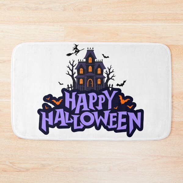 Item preview, Happy Halloween Haunted House and Bats designed and sold by Ceylo Art.