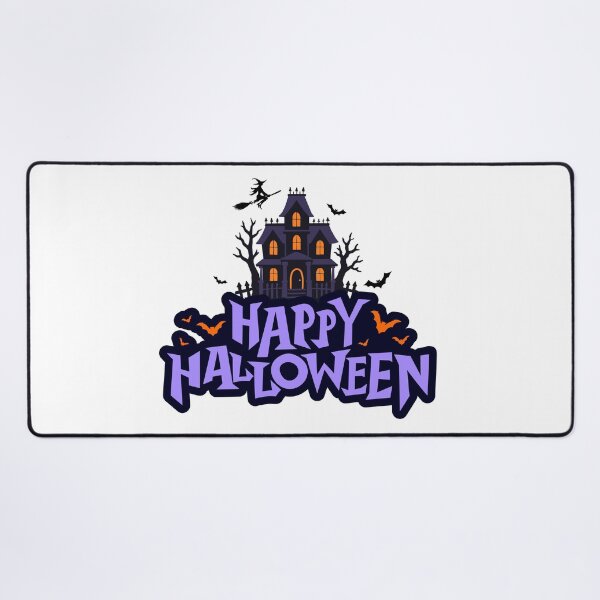 Item preview, Happy Halloween Haunted House and Bats designed and sold by Ceylo Art.