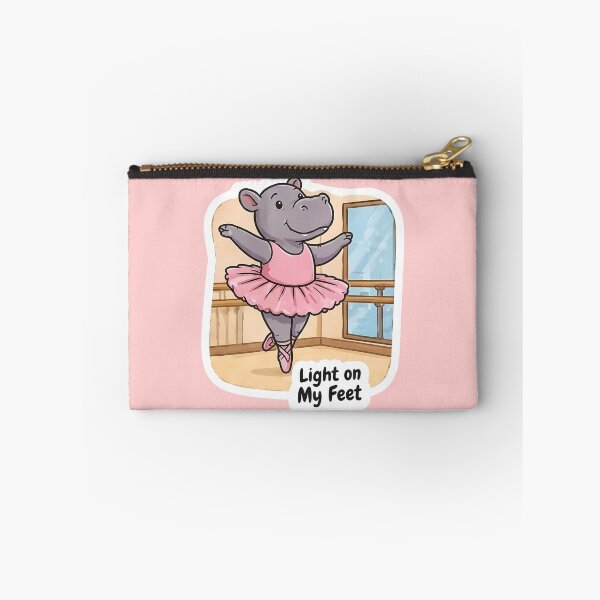 Item preview, Cute Hippo Ballerina – Light on My Feet Dance Gift designed and sold by Isliath.