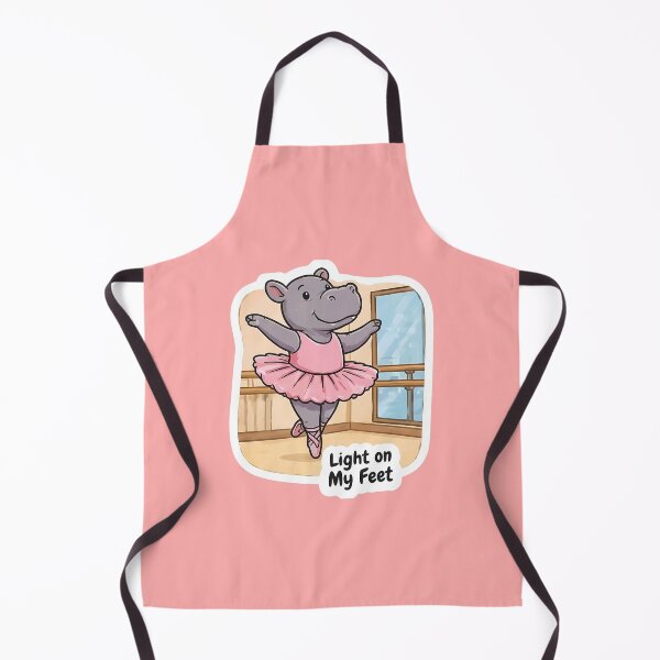 Aperçu de l'œuvre Cute Hippo Ballerina – Light on My Feet Dance Gift créée et vendue par Isliath.