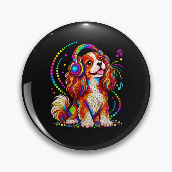 Item preview, Funny Cavalier King Charles Dots Art Boys Girls Students designed and sold by Chromatic-Cubes.