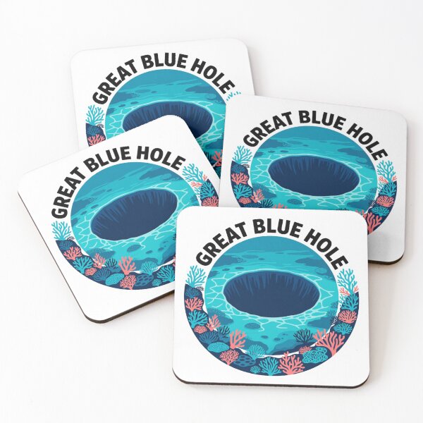 Item preview, Great Blue Hole Belize Sticker designed and sold by Imaginarium of Chaos falcon88 .