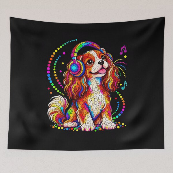Item preview, Funny Cavalier King Charles Dots Art Boys Girls Students designed and sold by Chromatic-Cubes.