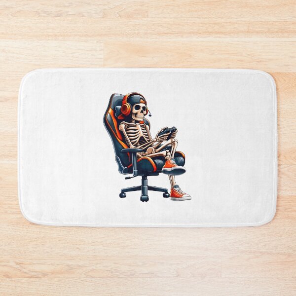 Item preview, Skeleton Gamer Chair Headphones Controller Art designed and sold by Dmo3HarkoArt.