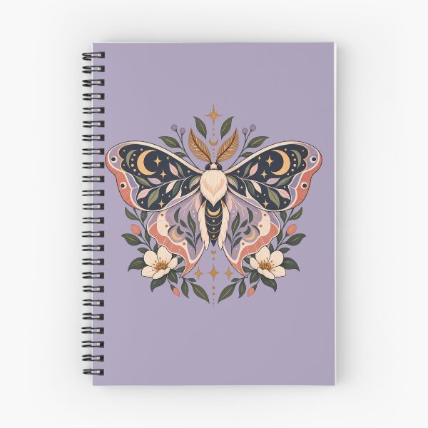 Item preview, Celestial Floral Moth designed and sold by Glottopia.